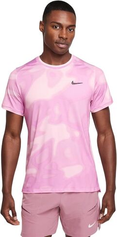 Nike Court Advantage Dri-FIT Tennis Top Team Pink Swirl Men's sz Large in Kuwait