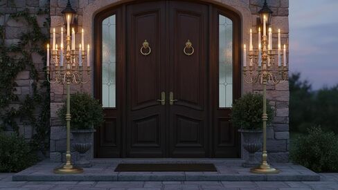 Bigsee Floor Candelabra طويل القامة 13 حامل شموع لقطعة الزفاف المركزية: 55 بوصة شمعدان معدني ذهبي للشمعة المستدقة وحامل الزهور المركزي لحفلات الزفاف وحفلات الممر (1، ذهبي) in Kuwait
