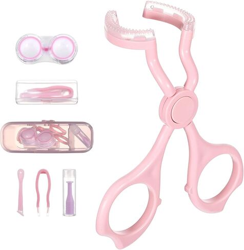 Contact Lens Applicator Tool,Plastic Eye Opener for Contacts Set,Portable Contact Lens Applicator,Contacts Len Insertion & Removal Kit for Travel,Pink in Saudi Arabia