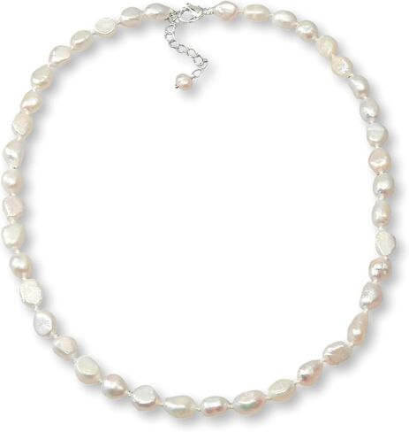 18" Classy cultured freshwater pearl necklaces. in Kuwait