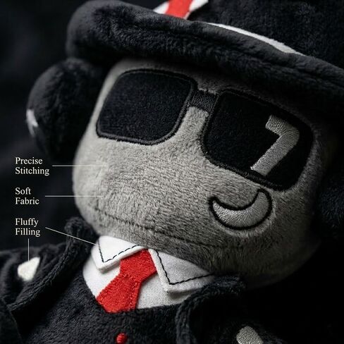 Chance Plush for Fans Collection, 8 Inch Cartoon Game Character Stuffed Animal, Mystery Suit Gambler Sentinel Plushie with Fedora & Sunglasses in Saudi Arabia