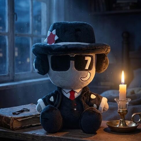Chance Plush for Fans Collection, 8 Inch Cartoon Game Character Stuffed Animal, Mystery Suit Gambler Sentinel Plushie with Fedora & Sunglasses in Saudi Arabia