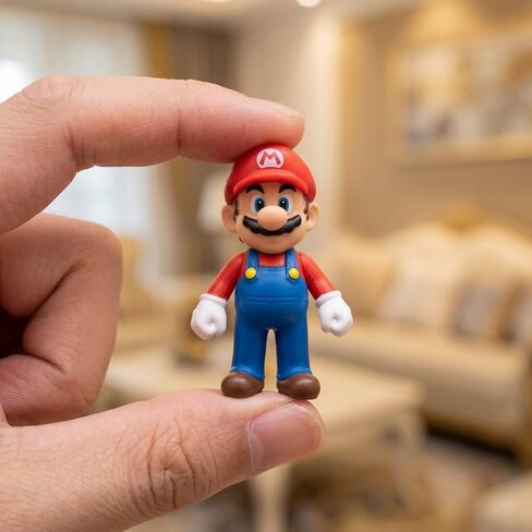 18 Pcs Mario Figurines Set, Mario Mini Collection Figures, Ideal for Cake Toppers & Party Scene Decor in Saudi Arabia