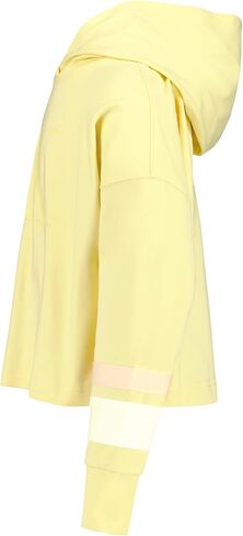 Calvin Klein Girls' Long Sleeve Popover Fleece Hoodie Sweatshirt, French Vanilla, 12-14 in Kuwait