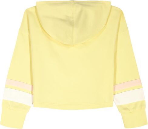 Calvin Klein Girls' Long Sleeve Popover Fleece Hoodie Sweatshirt, French Vanilla, 12-14 in Kuwait
