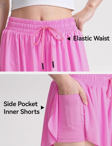 KEREDA 3 Pack Girls Flowy Shorts and 4 Pack Girls Short Sleeve Shirts Size 7-8 Years in Kuwait