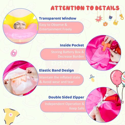 2Pcs Inflatable Baby Costume, Boy & Girl, Adult (5'3"-6'3") | Gender Reveal, Baby Shower, Cosplay Party, Blow Up in Saudi Arabia