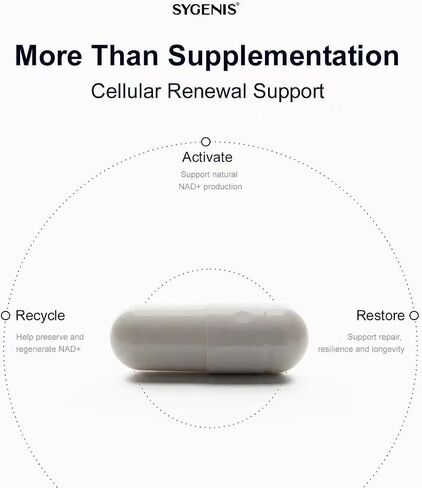 BioRenewal NAD Supplements for Women and Men | Energy Supplements for Brain Function, Muscle, Immune Support | Longevity Mix for Cellular Repair | Vegan & Gluten Free 120 Capsules in Kuwait