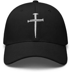 Christian Kids Hat Cross Hat Jesus Hat Faith Hat Three Nails Embroidered Baseball Cap for Boys Girls in Kuwait