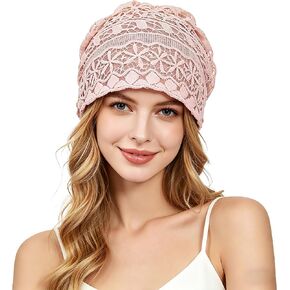 Women's Soft Lined Hollow Out Knit Slouchy Beanie in Saudi Arabia