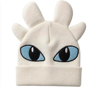 ComfyCamper White Dragon Beanie Hat for Womens - Adults Women Mens Animal Dragons Wing Cosplay Halloween in Kuwait