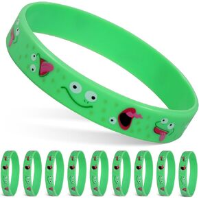 12 Packs for H0ppers Lizard Silicone Bracelets Set, Silicone Wristbands Bracelet for Hop-pers, Lizard Printed Inspired Cartoon Merchandise Party Favors in Saudi Arabia