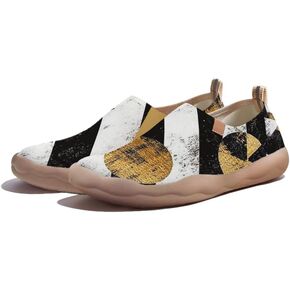 Casual Loafers for Women Art Painted Travel Slip On Shoes Lightweight Comfort Knitted Walking Sneakers in Saudi Arabia