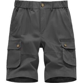 Msmsse Men's Cargo Shorts with Pockets Casual Loose Fit Cotton Elastic Waist Outdoor Workout Fishing Shorts for Men in Saudi Arabia
