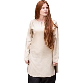 Burgschneider Womens Medieval Under Tunic Greta 100% Cotton Viking Historical Clothing for LARP Reenactment Fantasy Costume in Saudi Arabia