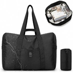 P.travel Foldable Travel Bag, Water-Resistant Lightweight Carry on Duffel Bag 26L, Underseat Personal Item Bag, Packable Weekender Tote, Shoulder & Handheld Travel Bag for Women Men in Saudi Arabia