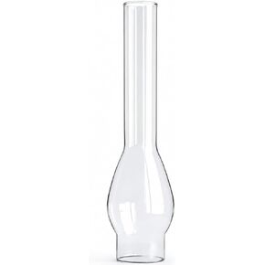 2 5/8 Inch × 14 Inch Oil Lamp Chimney Replacement Clear Glass Lamp Chimney fits Central Draft Burners on Vintage and Antique Style Lamps Oil Lamp Parts in Kuwait