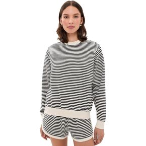 Clare V. Women's Oversized Stripe Sweatshirt in Saudi Arabia