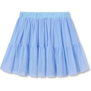 Big Girls High Waisted Ruffled Skort - Mesh Tulle Skirt with Skin-Friendly Built-in Shorts Size 6-16 in Kuwait