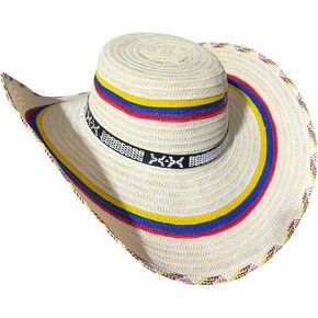 vivianfongdesigns llc Colombian Vueltiao Hat for Adults - Polyester Beige in Saudi Arabia