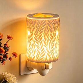 Bobolyn Plug in Wax Warmer Burner Electric Outlet Wall Plug-in Electric Wax Melt Warmer for Scented Melts Essential Oil Home Decor Gifts for Women Willow Leaves in Saudi Arabia