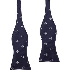 OTAA The Navy Blue Anchor Self Tie Bow Tie-Handmade Bow Ties for Men – Men’s Bow Tie – Formal Occasions in Kuwait