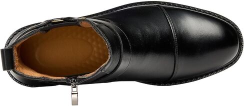 Men’s Harness Boots, Fashion Chelsea Ankle Boots Motorcycle Style Ankle Boot Strap & Metal, Side Zipper for Casual Formal in Saudi Arabia