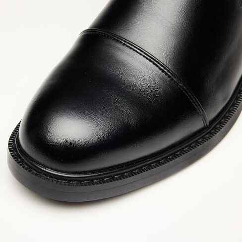 Men’s Harness Boots, Fashion Chelsea Ankle Boots Motorcycle Style Ankle Boot Strap & Metal, Side Zipper for Casual Formal in Saudi Arabia