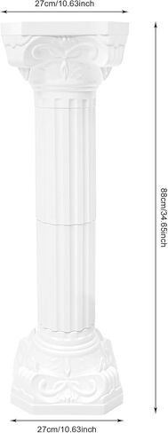 2Pcs Wedding Roman Column, White Elegant Roman Pillars Stand Wedding Event Decorative Columns Tall Wedding Centerpiece Stand for Wedding Party Celebration Decor in Saudi Arabia