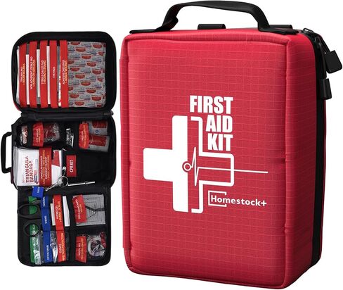 First Aid Kits - Compact First Aid Kit with Labelled Compartments Molle System Premium Emergency Kits for Home, Office, Car, Outdoor, Hiking, Travel, Camping - 216 piece in Saudi Arabia