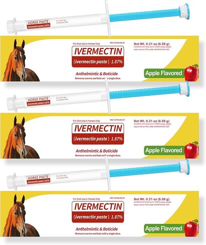 Horse Paste 1.87% – 4 Pack (6.08g Each) Apple Flavored Oral for Horses in Kuwait