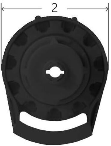 قابض الظل الدوار RollEase R8 لأنبوب 1.25 بوصة (R8C03BK) (أسود) in Kuwait