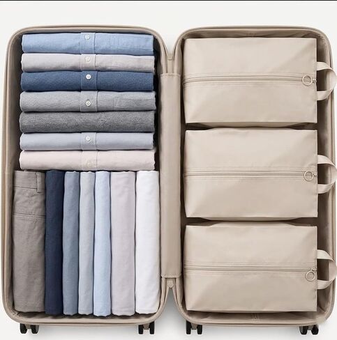 6 Pcs Shoe Bags for Travel - White Travel Shoe Bag Set with Zipper and Handle, Shoe Organizer Bags for Suitcase, Gym, Carry On, Sneakers, Heels and Toiletries in Saudi Arabia