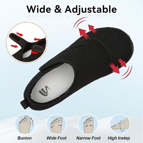 Spesoul Barefoot Shoes Women Wide Width Womens Shoes Diabetic Orthopedic | Casual Sneakers Zero Drop Slip On Comfortable Breathable Lightweight For Elderly Swollen Feet Water Grounding in Saudi Arabia
