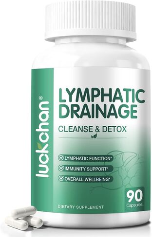 Lymphatic Drainage Supplements, Natural Herbal Supplement for Immune Health & Fluid Balance, with Echinacea, Dandelion, 90 Capsules Lymph Drainage Capsules for Women & Men in Saudi Arabia
