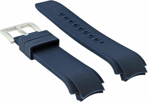 Ewatchparts Silicone Rubber Band Strap Compatible With IWC 35380 353804 Dual Crown Aquatimer Blue in Kuwait