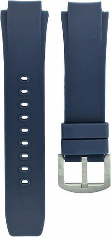 Ewatchparts Silicone Rubber Band Strap Compatible With IWC 35380 353804 Dual Crown Aquatimer Blue in Kuwait