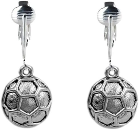 Aloha Earrings Non Pierced Silver Tone Clip On Sports Dangling Earrings in Kuwait