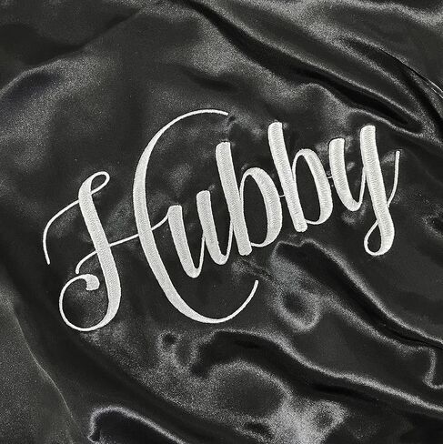 Classy Bride Hubby Satin Robe in Kuwait
