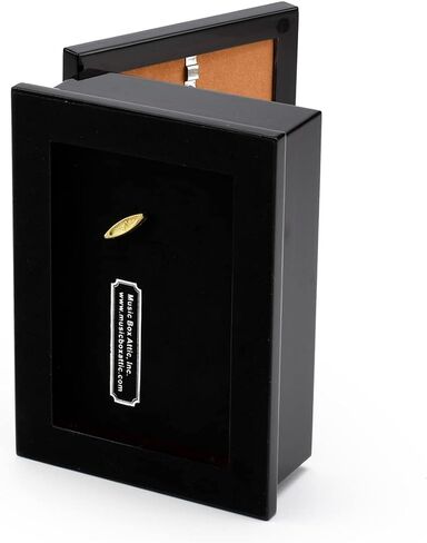 Sophisticated Modern 4 X 6 Photo Frame Musical Jewelry Box - Many Songs to Choose - Silver Bells in Saudi Arabia