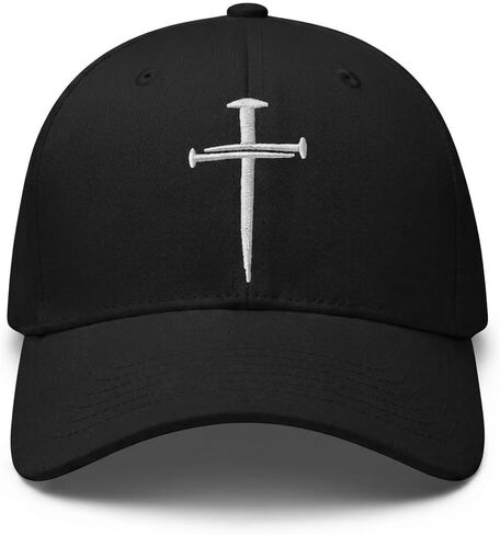 Christian Kids Hat Cross Hat Jesus Hat Faith Hat Three Nails Embroidered Baseball Cap for Boys Girls in Kuwait