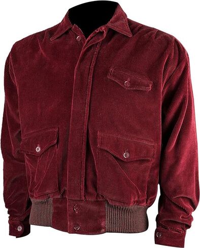 CLASSIC LEATHER Jack Nicholson Shining Halloween Costume Red Corduroy Jacket | Jack Nicholson Jacket | Jack Torrance Jacket in Saudi Arabia