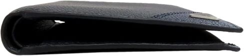 Prada Mens Black Vitello Micro Grain Leather Bifold Wallet Triangle Enamel Logo 2MO738 in Kuwait