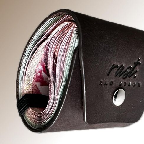 Rast Cash Wallets for Men — a Minimalist Leather Wallet Built for the Cash-Driven Hustler who Needs Instant Access, Unbeatable Hold, and Zero Bulk (Night Black) in Kuwait