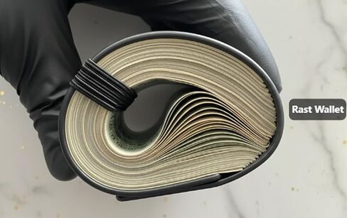Rast Cash Wallets for Men — a Minimalist Leather Wallet Built for the Cash-Driven Hustler who Needs Instant Access, Unbeatable Hold, and Zero Bulk (Night Black) in Kuwait