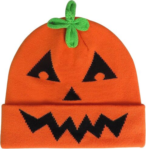 Halloween Festival Funny Knit Beanie Cuffed ​Plain Knited Hat Holiday Warm Snow Caps Funny Party Beanie Hats in Kuwait