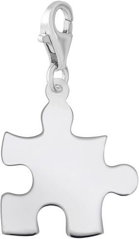 Puzzle Piece Charm with Lobster Claw Clasp, Charms for Bracelets and Necklaces in Kuwait