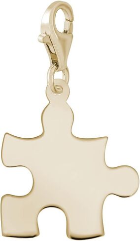 Puzzle Piece Charm with Lobster Claw Clasp, Charms for Bracelets and Necklaces in Kuwait