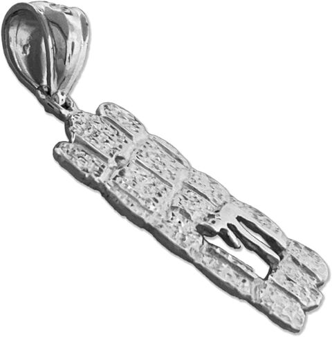 925 Sterling Silver Western Wall Chai Charm, RP-9078-SS in Saudi Arabia