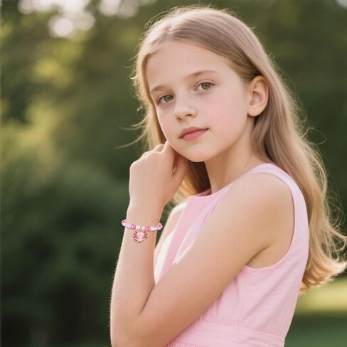 Mikovivi Axolotl Bracelet Set, Cute Stackable Axolotl Bead Bracelets with Card Kawaii Charm Beaded Jewelry for Girls Niece Birthday Present in Kuwait